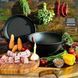 Казан чугунный узбекский 18 л WOK с крышкой сковородой-гриль "Наша Майстерня" V18СРGr фото 1