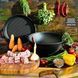 Казан чавунний узбецький 15 л WOK із кришкою-сковородою гриль "Наша Майстерня" (товстостінний) НМК-15СКГ фото 3