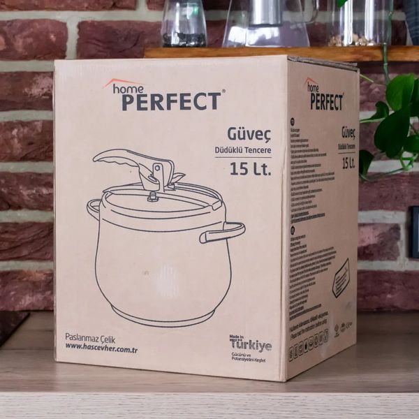 Скороварка из нержавеющей стали "HOME PERFECT" 15 литров HPF-15 фото